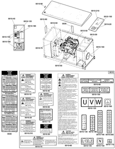 Decals Group - Circuit Protection Diagram and Parts List for 076168-00  Briggs and Stratton Generator